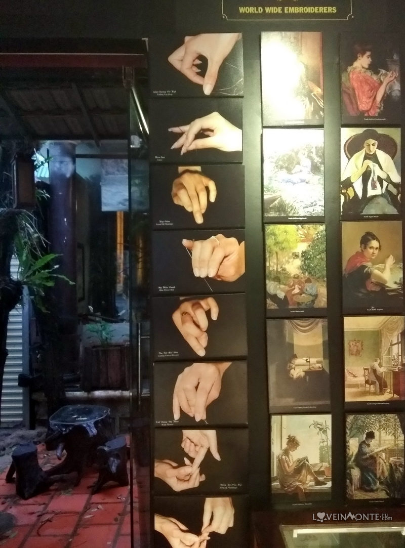 Выставка шелковых картин в Нячанге